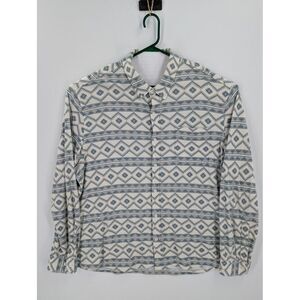 Duluth Trading Co UNTUCKED Men's Aztec Print Long Sleeve Button Down Shirt, 2XL